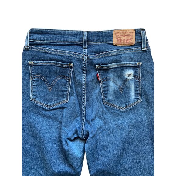 Levis Strauss & Co. Womens Classic Mid Rise Skinny Jeans Blue Denim Size 6 - Picture 5 of 14